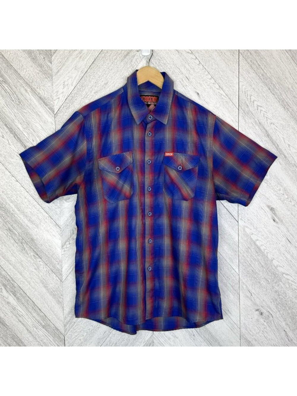 Dixxon Flannel Co The Glory Bamboo Blend Short Sleeve Shirt Mens Size Large